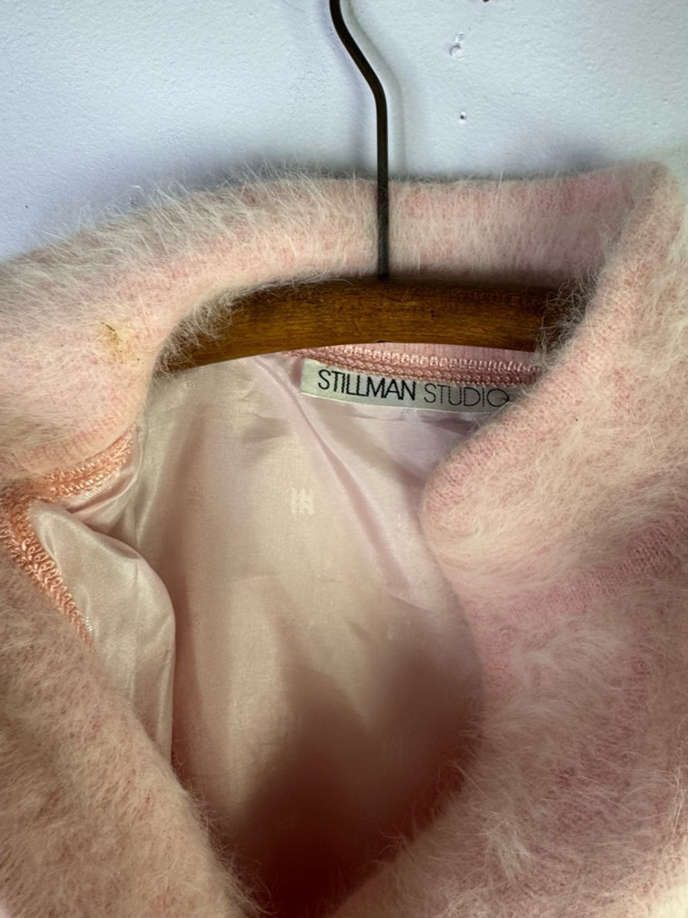 Stillman Studios Angora Cardigan Sweater Jacket large Pink VINTAGE - Picture 4 of 10